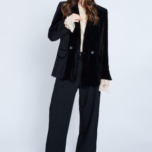 giacca blazer velluto maison cherie