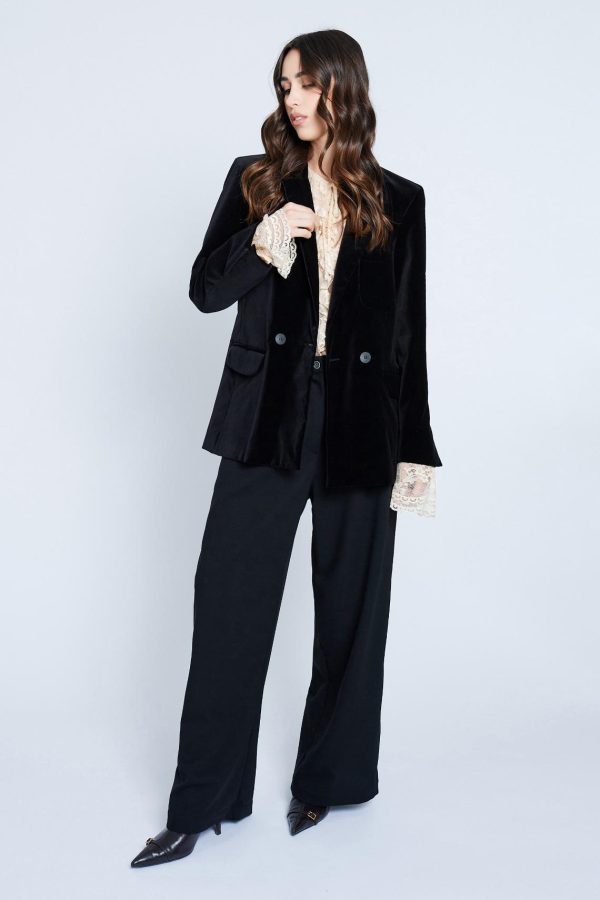 giacca blazer velluto maison cherie